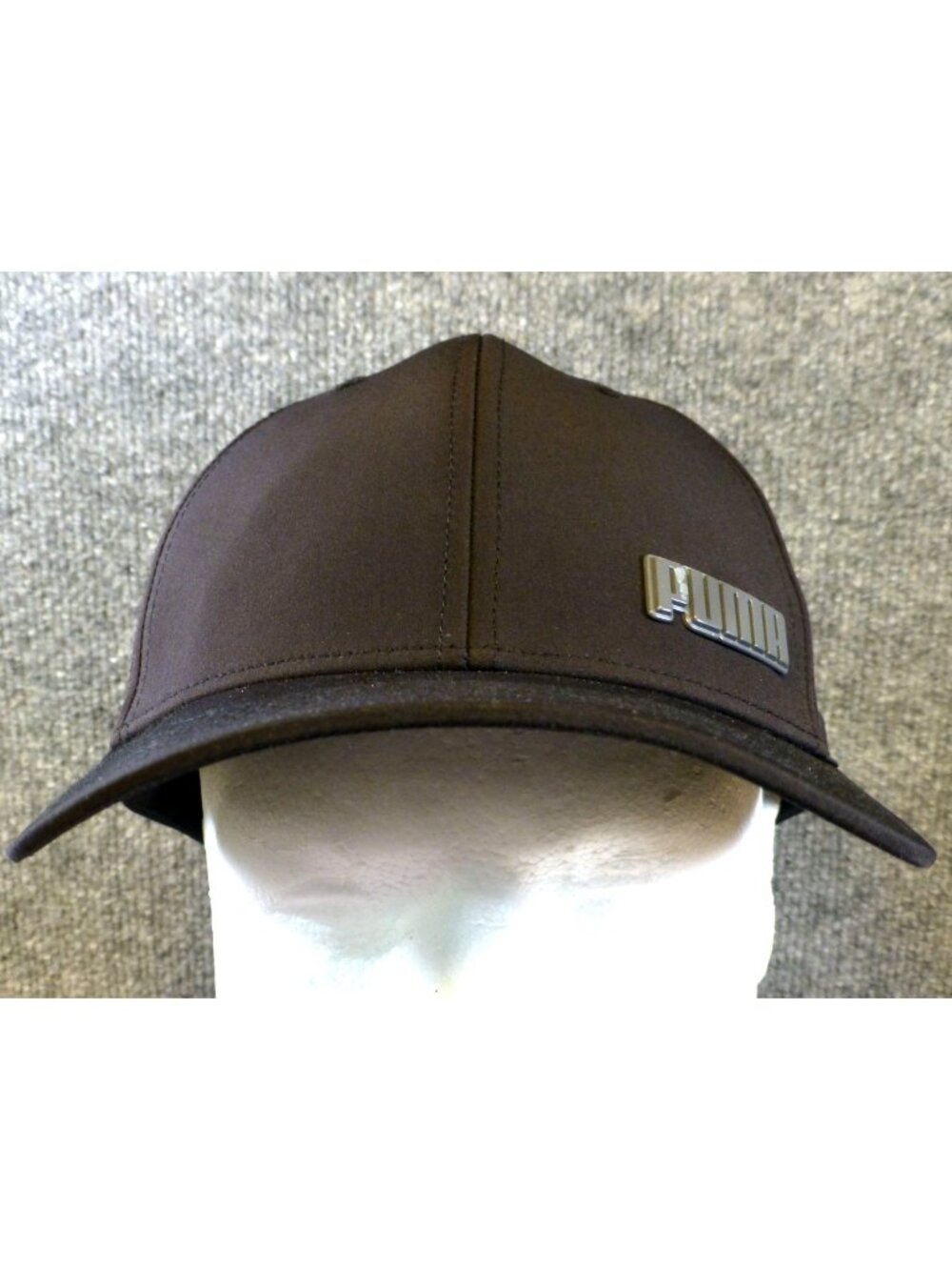Puma Brown Stretch Fit Cap‎ Logo Accent Size S/M Lightweight & Stylish Design